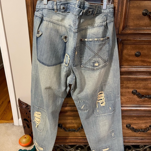 Magnolia Pearl Relaxed Distressed Jeans - Light Blue - Picture 3 of 3